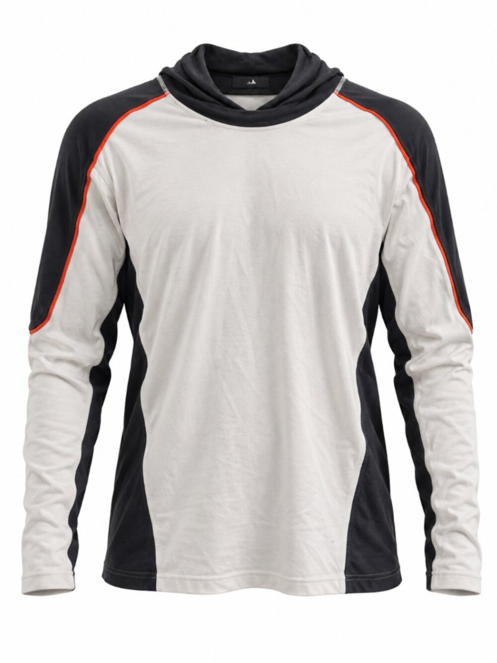 Vintage Lululemon Men's White Grey Orange Running Hoodie L